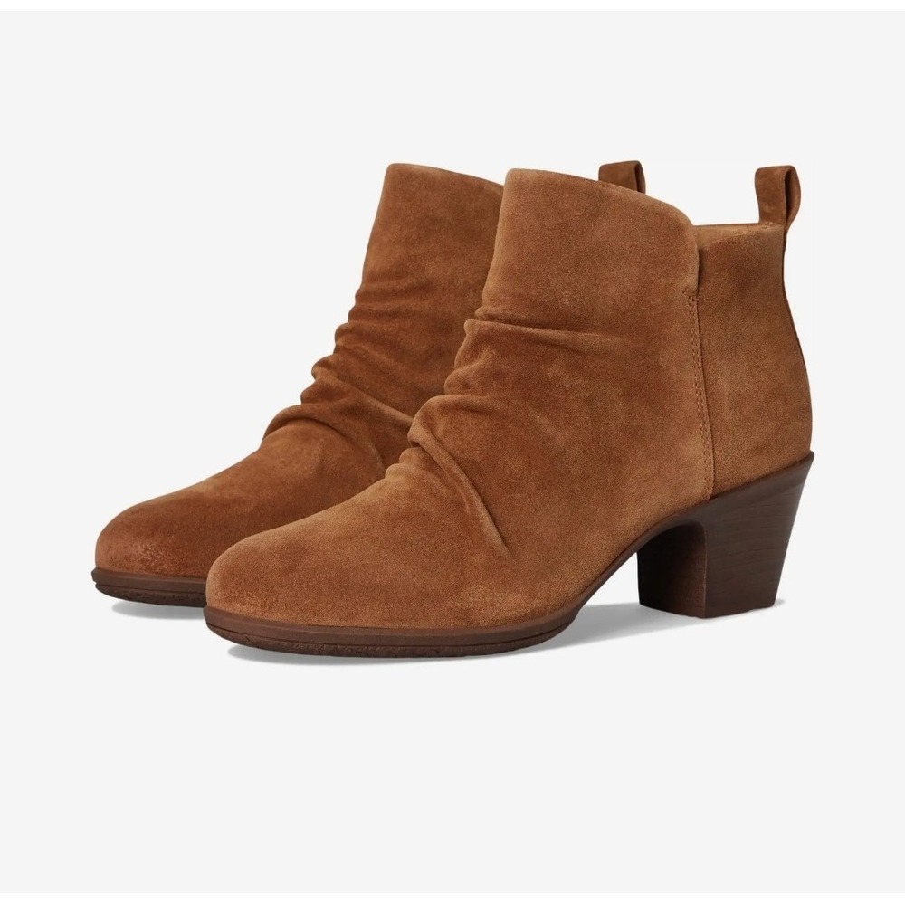 NEW!‎ Comfortiva Women's Brandy Ankle Boot Brown Waterproof Suede Size 7 $150